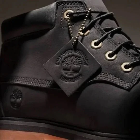 Timberland Rockaway Mid LC Waterproof CH Black Nubuck Mens Size 11.5M - Picture 3 of 5